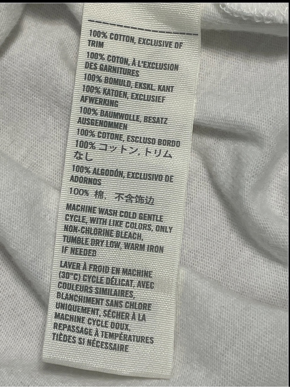 Hollister White Ruffle V-Neck Tee with Logo - Picture 6 of 8